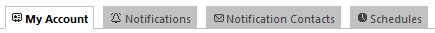 Account Settings Tabs Account Settings Tabs