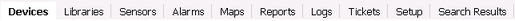 Enterprise Console Menu Tabs Bar Enterprise Console Menu Tabs Bar
